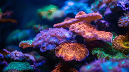 Vibrant Coral Reefs with Alluring Colors 