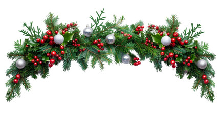 christmas decoration on white