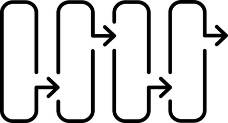 Infographic simple design, Stroke line Black color