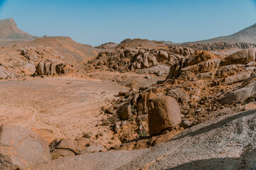 Mars-like region in the desert