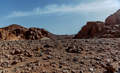Mars-like region in the desert