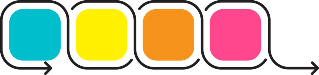 Milestone Company, Infographic simple design, Stroke line, Line art