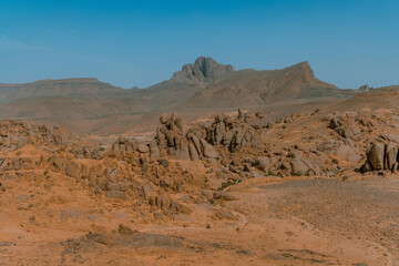 Beautifully shaped rocks in the desert