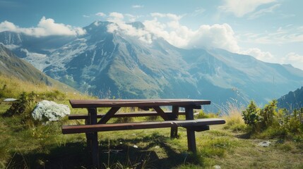 Picnic Table Hillside