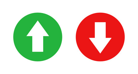 Arrow up and arrow down icon set © ValGraphic