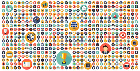 Flat icons collection