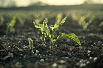 Field plant close-up