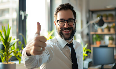 Obraz premium happy and excited businessmen investing
