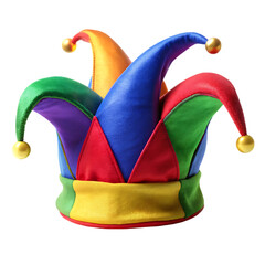 jester hat on transparent background