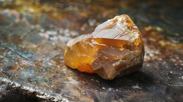 Mineral Limonite with Earthy Yellow Brown Luster