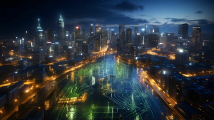 Global Network Visualization: Blockchain Tech from Space