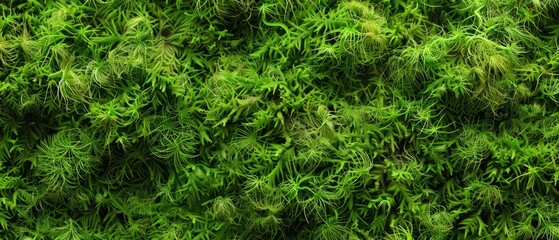 Panoramic close-up, high detail scan of cup moss material, Generative AI