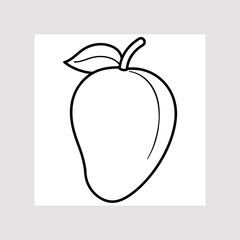 illustration of a mango