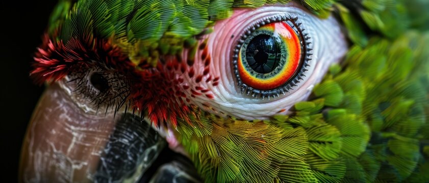 Close-up of a parrot eye