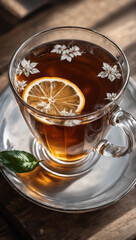 Steaming Cup of Tea for a Relaxing Moment