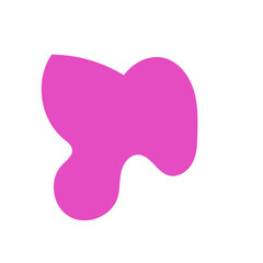 Pink abstract shape vectors