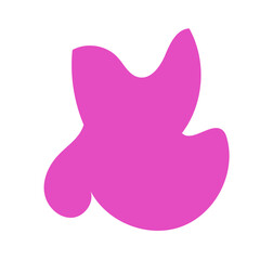 Pink abstract shape vectors