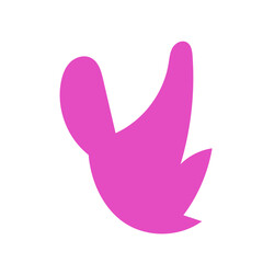 Pink abstract shape vectors