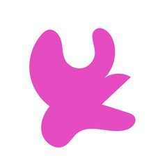 Pink abstract shape vectors