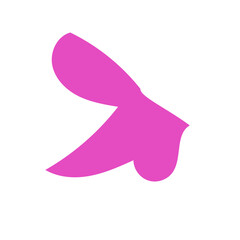 Pink abstract shape vectors