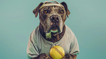 Baseball Loving Dog