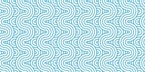 	
Overlapping Pattern Minimal diamond geometric waves spiral and abstract circle wave line. blue color seamless tile stripe geometric create retro square line backdrop white pattern background.