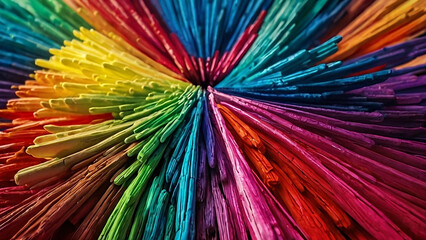 Graphic art with mix color close up of colorful paper