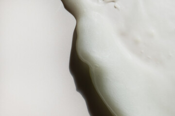 face cream texture on white surface
