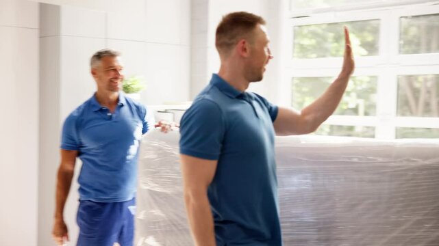 Professional Mover in Uniform