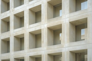 the abstract architectural pattern of a wall design and texture