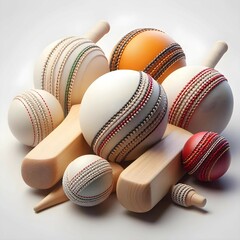 Cricket Match Balls: Essential Equipment for Fast-paced Action, Spin, and Swing in Competitive Matches and Training Sessions for Players and Teams.