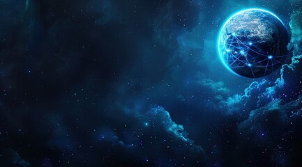 Obraz premium earth and moon