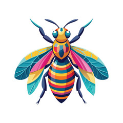 Lively Bee Illustration Design