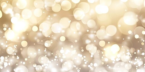 Abstract Golden Bokeh Lights Background. Festive and Elegant Design