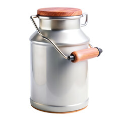 milk can on transparent background