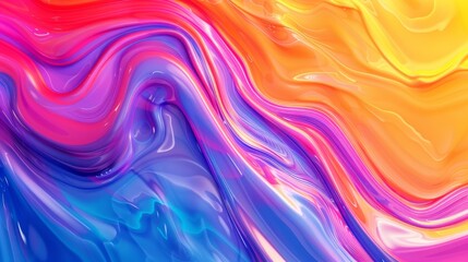 Obraz premium A vibrant gradient of colors transitioning smoothly from one shade to another, evoking a sense of flow and harmony.