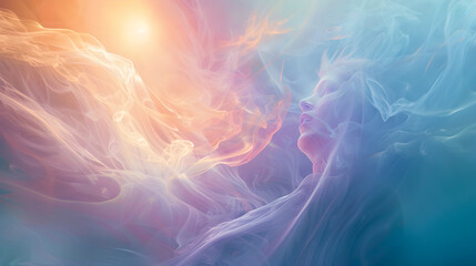 Fototapeta premium Ethereal Light of Spiritual Awakening and Peace