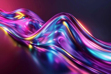 Fototapeta premium Abstract Swirling Liquid in Vibrant Hues