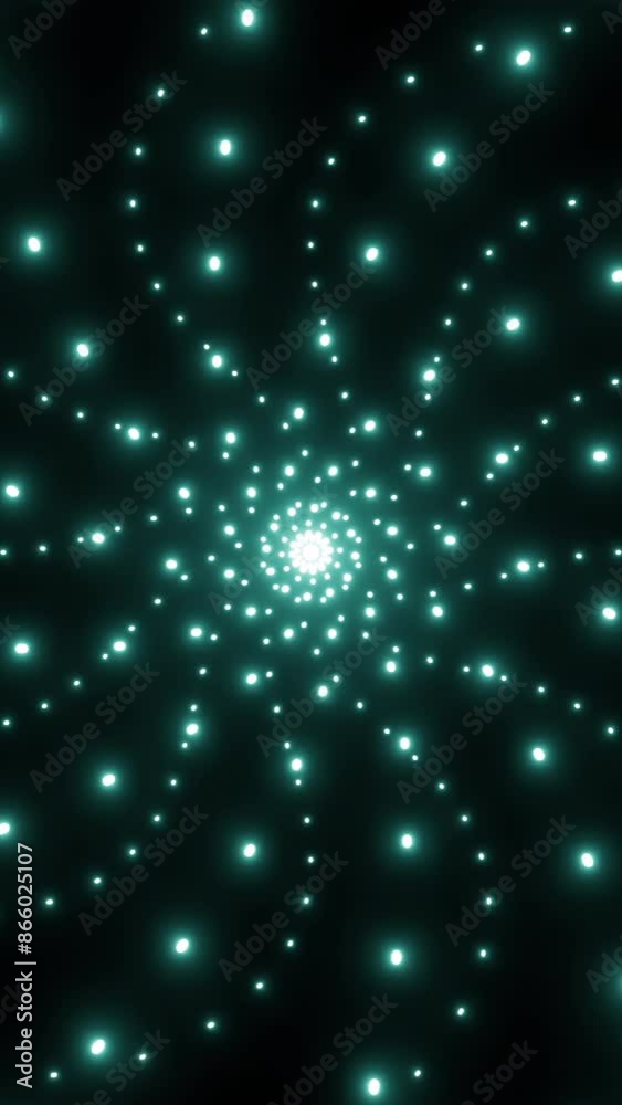 Canvas Prints black background. design.bright turquoise circles make up 3d patterns on a dark space.
