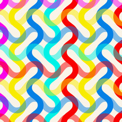 Chain Abstract Retro Geometric Risograph Background