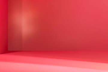 Fototapeta premium Modern minimalistic light red background for product presentation