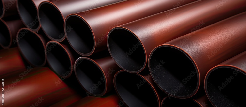 Aufkleber Close-up image of PVC with dark color as a texture, ideal as a background with copy space image.