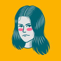 Character design avatar flat minimalist 81