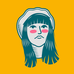 Character design avatar flat minimalist 82