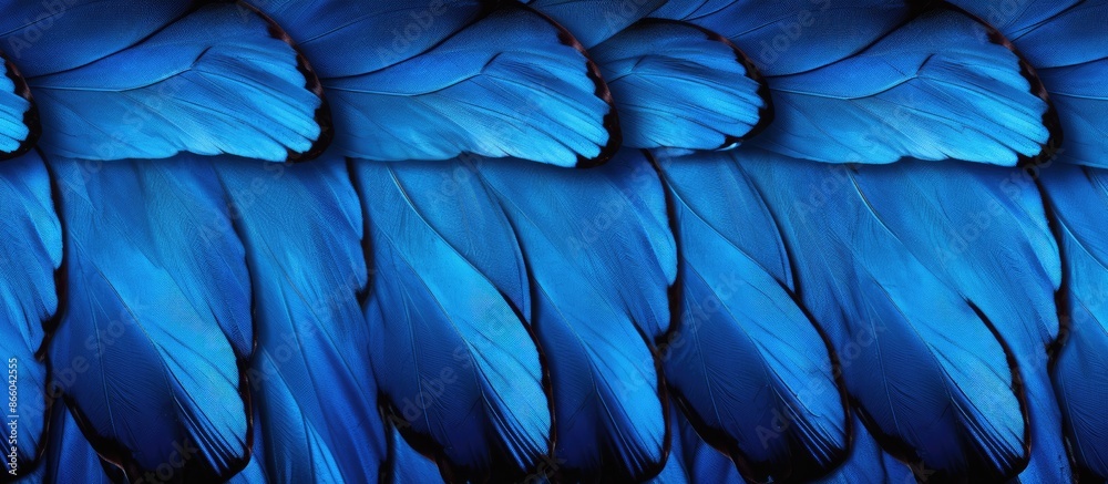 Aufkleber blue morpho butterfly wings as a background with copy space image.