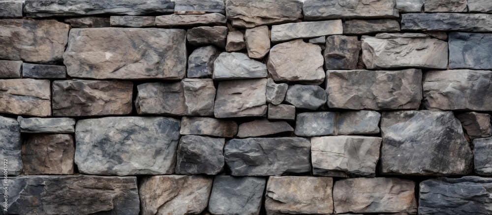 Aufkleber Texture of rough stone surface with copy space image.