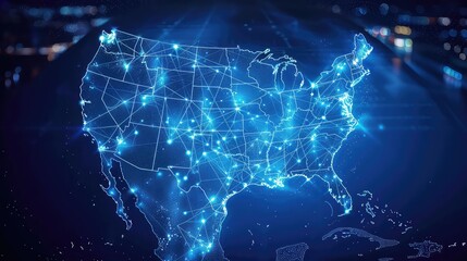 Technology Network Background, Generative AI