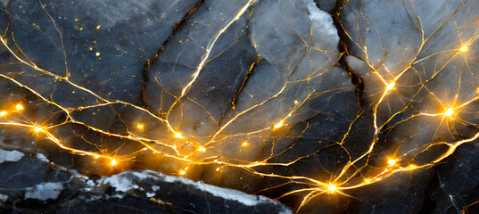 Forest Marble Glow background marble. Generative AI.