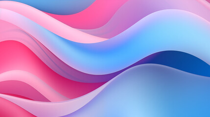 blue and pink waves, colorful abstract background 