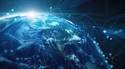 Technology Network Background, Generative AI